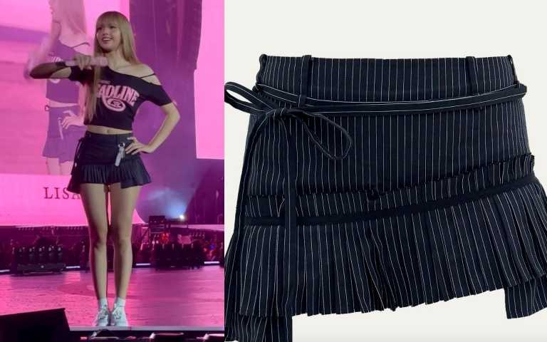 台灣品牌PCES 這款 Lace-up 百褶裙/4,500元,下周開賣!(圖/翻攝自網路影片、翻攝自品牌官網)