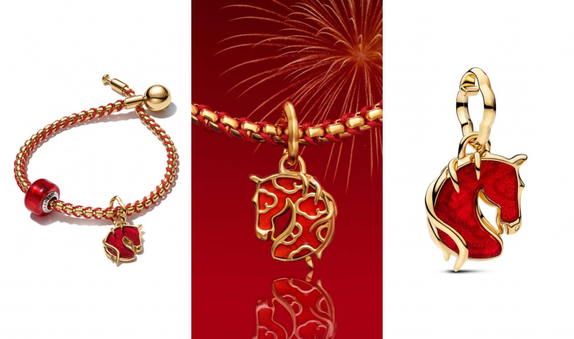 Pandora駿馬迎幅 Murano琉璃吊飾/3,080元(圖/品牌提供)