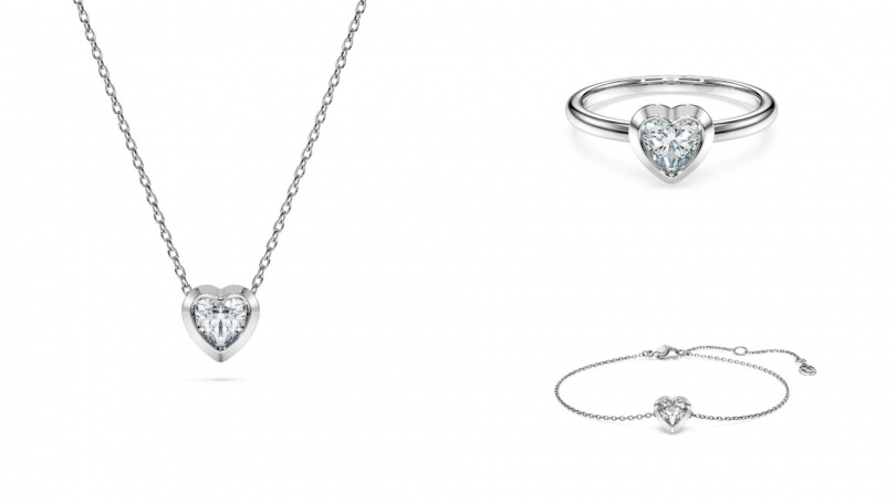 SWAROVSKI Eternity Heart戒指、手鍊、項鍊/20,000元~22,000元(圖/品牌提供)