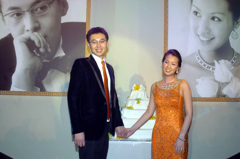 何奕佳與李政昊在2006年結婚,婚宴走天然有機風。(圖/報系資料照)