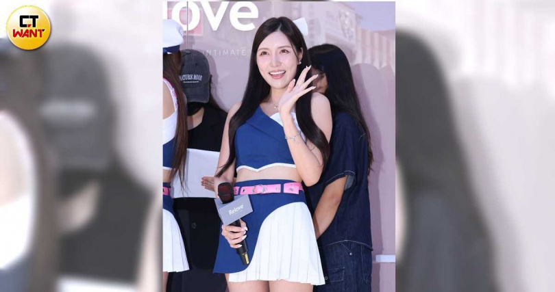 南珉貞透露之前在豔陽下拍攝綜藝中暑。（圖／楊澍攝）