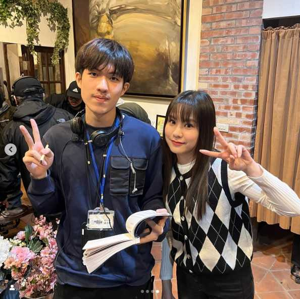 陳詩穎跟郭方儒合作《百分之一相對論》，可能因此發展出戀情。（圖／翻攝自陳詩穎IG）