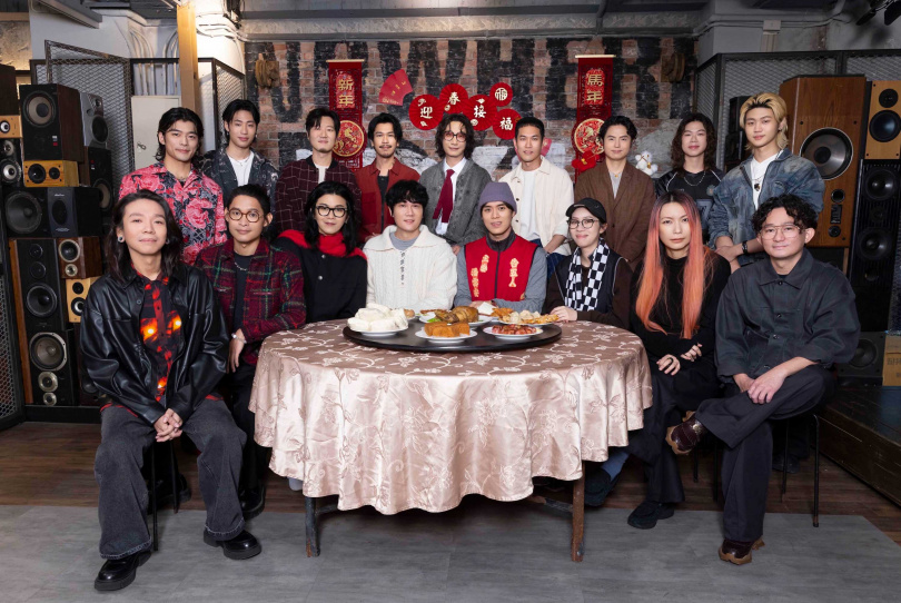 五組樂團都準備了豐盛的美食。（圖／相信音樂提供）