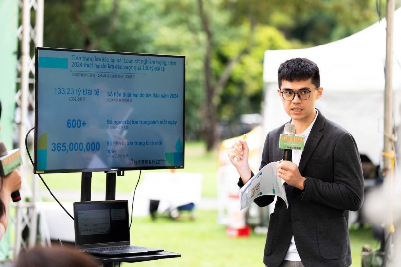 台北富邦銀行致力於移工友善服務，跨業推動普惠金融與防詐騙宣導。 （圖片來源／根基營造）