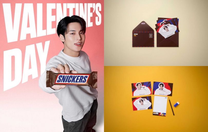 凡於任一通路購買SNICKERS®滿99元，上網登錄發票週週送獨家「MINGYU 明信片組」。（圖／SNICKERS®提供）