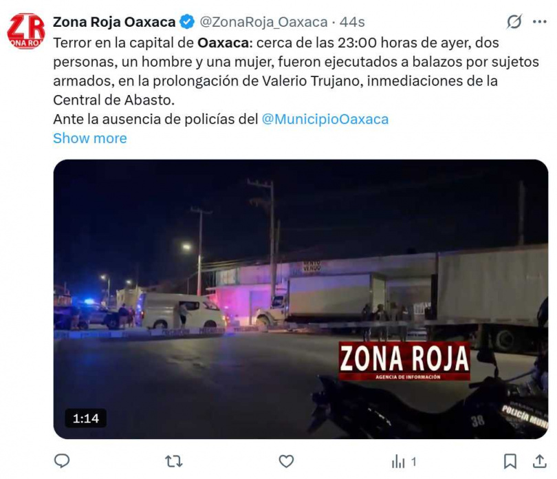 墨西哥殘忍分屍案死者身分曝光,疑似是當地犯罪集團成員。(圖/翻攝自X)