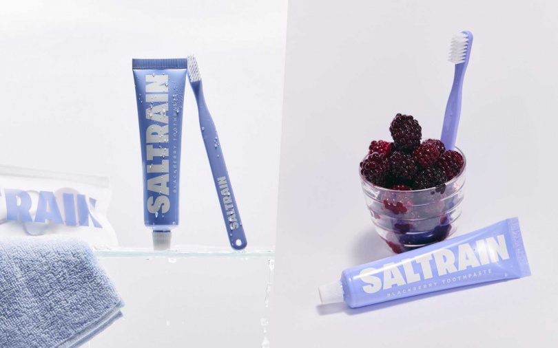 SALTRAIN x Today's House(Ohouse)限定款-黑莓灰鹽牙膏100g/290元(圖/品牌提供)