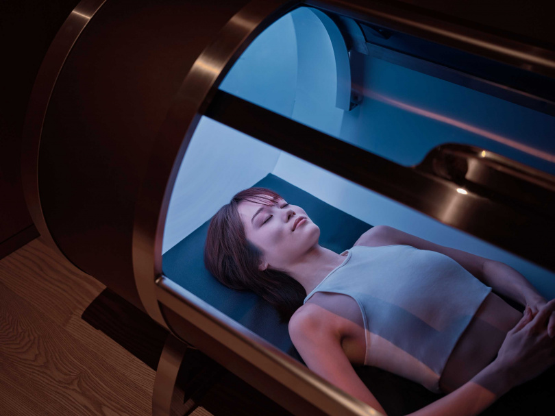 柏典康養中心設置氫氧療艙。（圖／大阪柏典酒店提供）