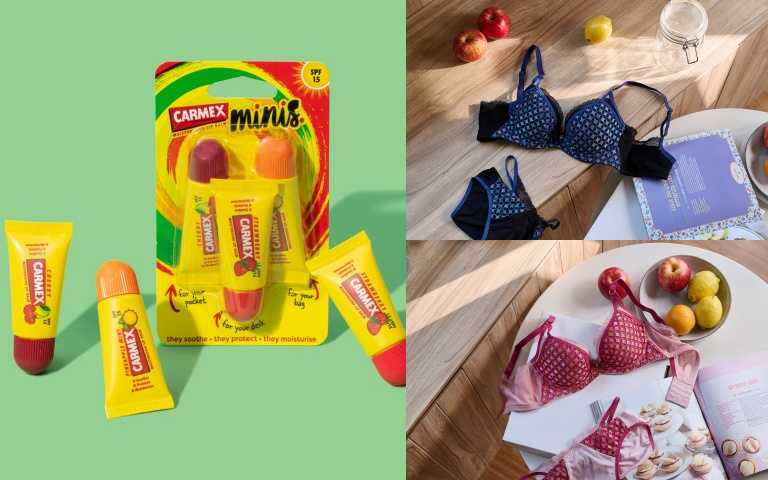 Carmex 小蜜媞 minis 三入組（草莓／鳳梨／櫻桃）SPF15 防曬修護唇膏 3入組／219元（圖/品牌提供）