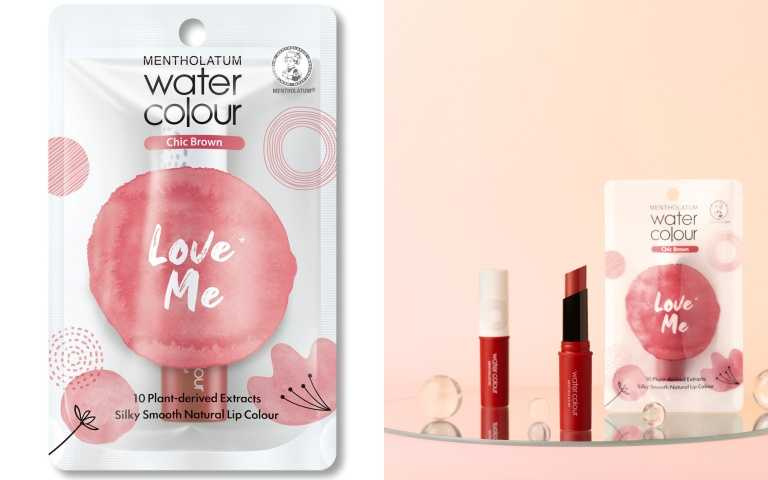 曼秀雷敦 Water Colour 水彩潤唇膏#06柔暮棕、#01閃耀紅、#02暖陽橙 2g／170元（圖/品牌提供）