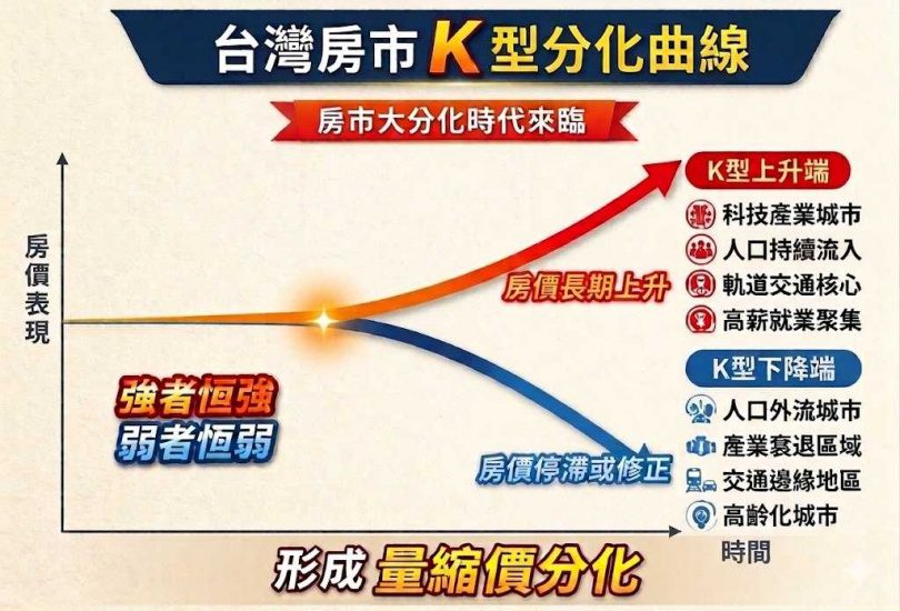 台灣房市正從過去的「齊步發展市場,走向「強弱分化精準市場」。(圖/李同榮提供)