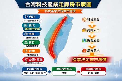目前台灣已逐漸形成一條由北到南的科技產業走廊。(圖/李同榮提供)