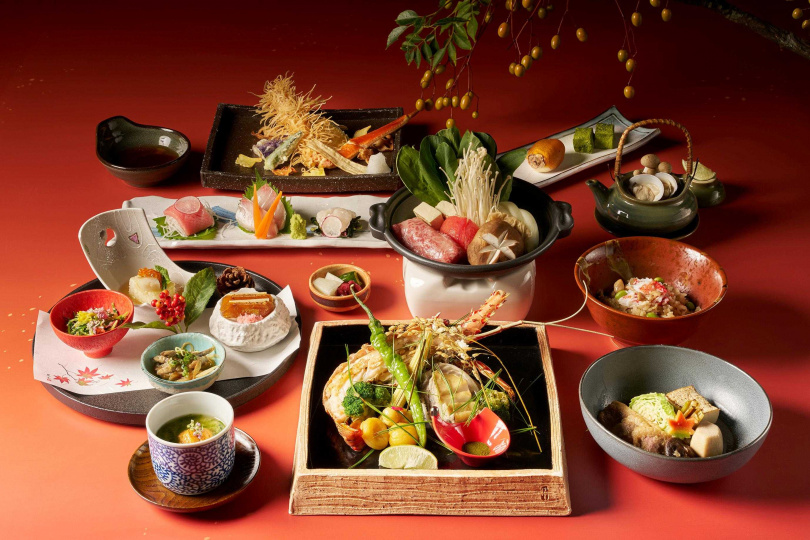 台北美福晴山日本料理推出秋季限定套餐「金風雅韻.秋日之宴」。(圖/台北美福大飯店提供)
