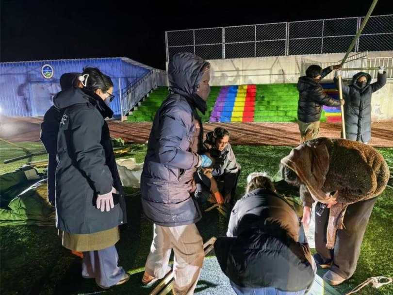 西藏發生規模7.0強震,地震專家郭鎧紋提醒,台灣已連續5個月地震活動偏少,民眾不能因此忽略強震風險。(圖/新華社)