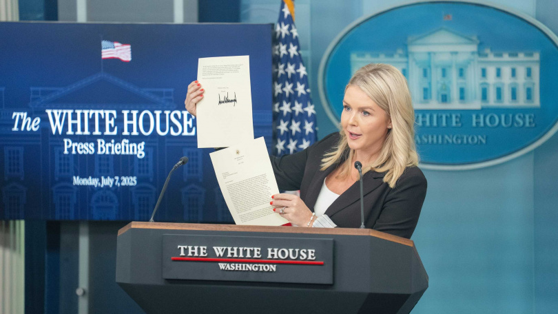 美國白宮7月7日再度宣布延長「對等關稅」暫緩期。（圖／新華社）