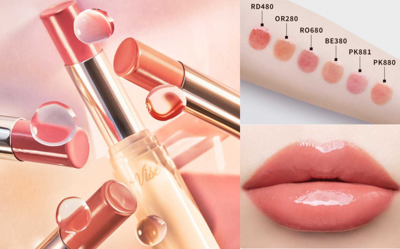 Visee果漾晶潤豐唇膏3.3g／360元（圖／品牌提供）