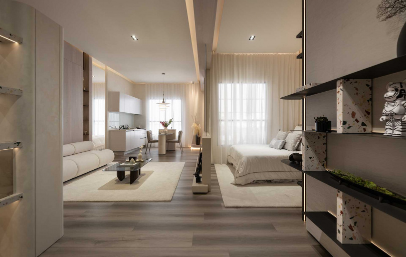 圖為29坪2+1房樣品屋。「明日新城安」開案至今已銷4成。（圖／業者提供）