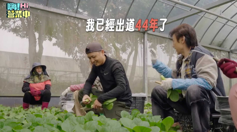 包偉銘（左1）出道44年，但菜農阿姨卻完全不認識他。（圖／好看娛樂提供）