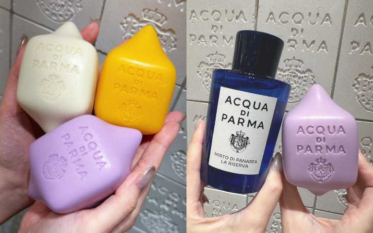 Acqua di Parma 水果造型香氛皂220g/2,300元(圖/廖怡婷 攝)