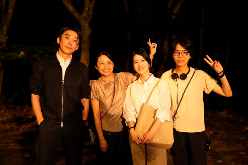 高橋一生（左起）、製作人鄭心媚、連俞涵、導演蘇奕瑄。（圖／牽猴子提供）