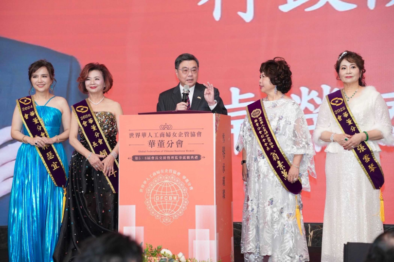 行政院長卓榮泰致詞時對會員在各專業領域的表現給予肯定。（圖片提供／華董分會）