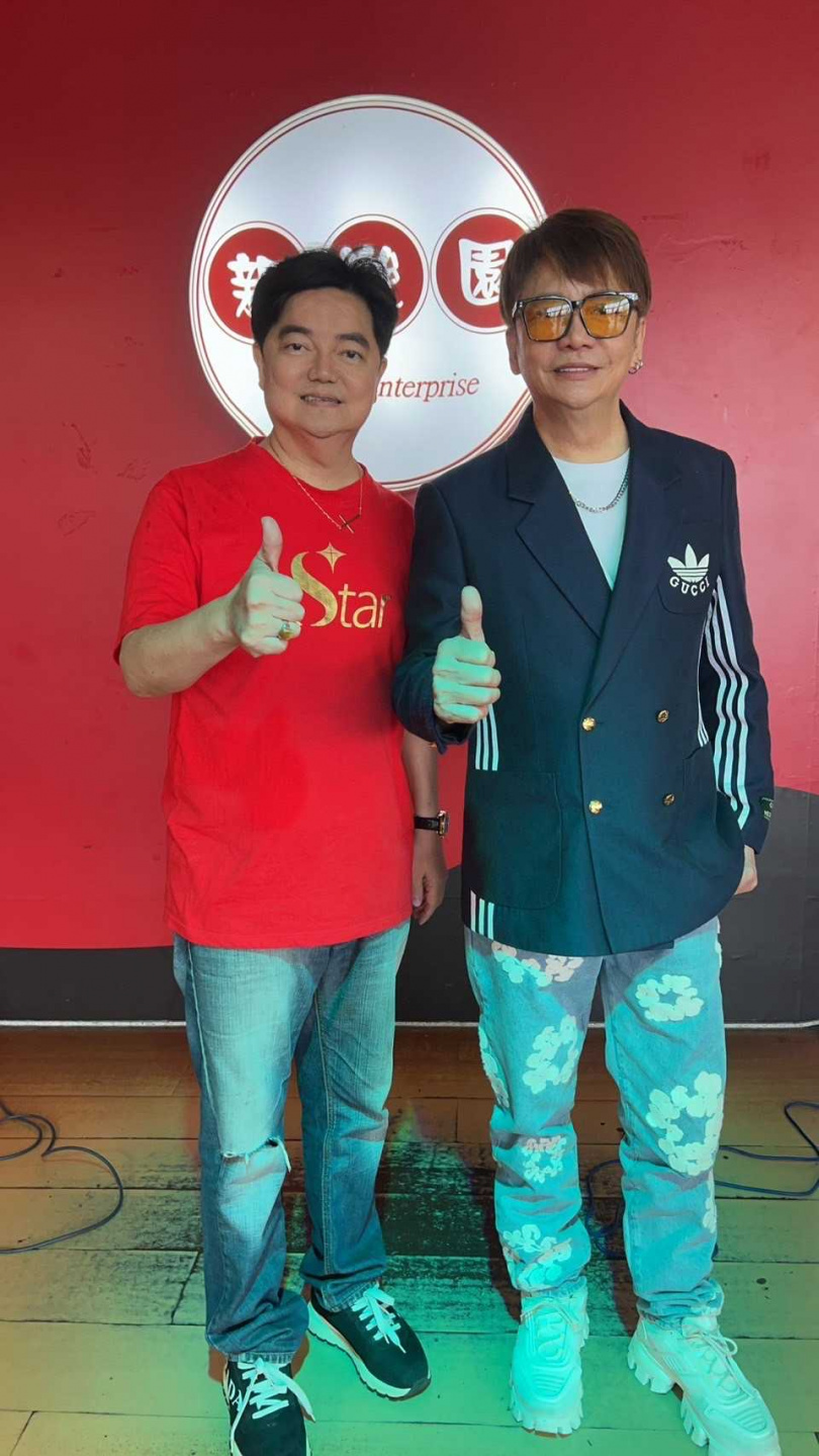 林宏銘（左）與袁小迪是結拜兄弟。（圖／林宏銘提供）