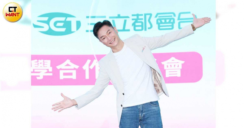 謝祖武兒子謝展榮以《有生之年》得到第59屆金鐘獎戲劇節目最具潛力新人獎。(圖/林士傑攝)