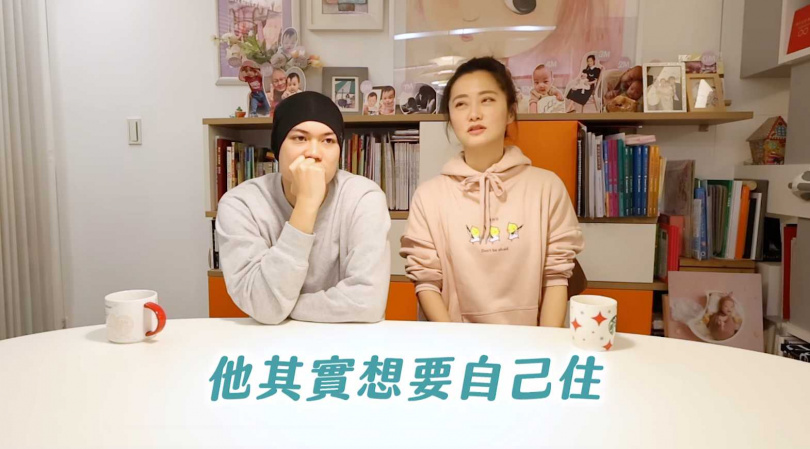 劉子銓（左）坦言想要自己住。（圖／趙小僑臉書）