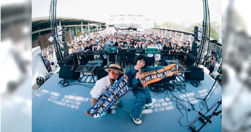 川西奈月一口氣演唱9首歌曲，感受到台灣歌迷的熱情。（圖／赤聲躁動音樂祭提供）