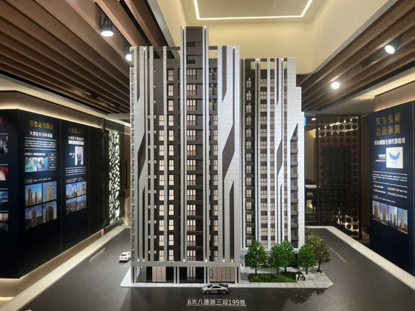 「杜拜藝術館」最厲害的是「雙巨蛋」、「雙捷運」、「雙明星學區」的黃金地段，走路6~8分鐘就到大巨蛋！（圖片提供／科達建築）