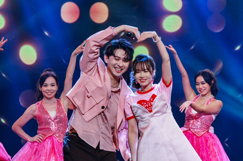 李子森與杜忻恬被蔡秋鳳誤為是「夫妻檔」。（圖／中視提供）