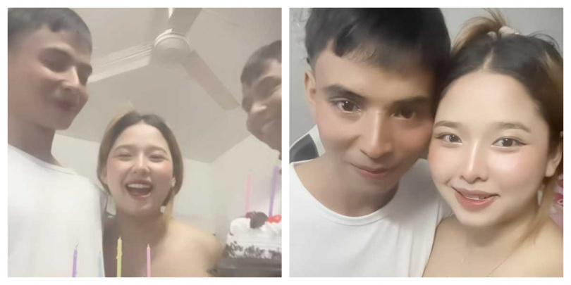 女子公開與雙胞胎兄弟交往影片，引發網友熱議，意見兩極。（圖／翻攝自X，@TheDaily_Thai）