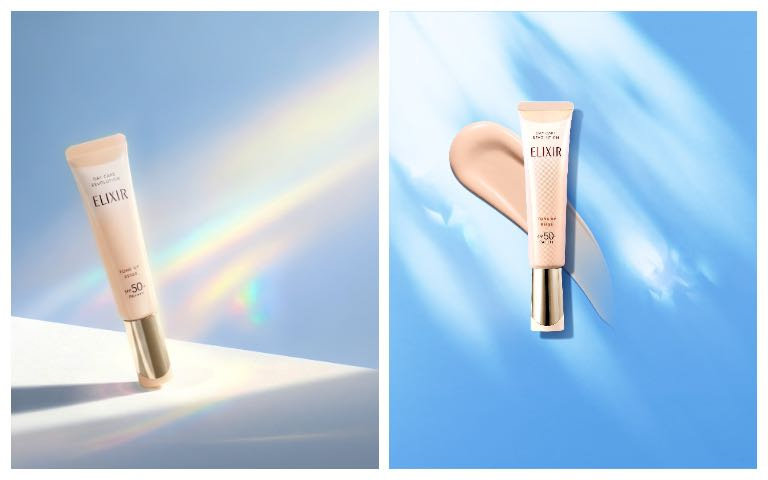 ELIXIR怡麗絲爾 膠原亮妍多效美肌乳（蜜桃小金管）SPF50+ PA++++ 35ml / 990元。（圖／品牌提供）