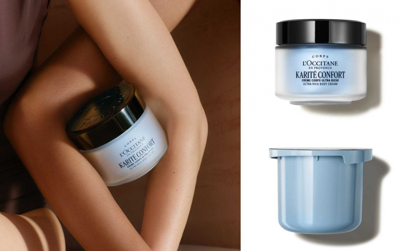 歐舒丹乳油木保濕身體霜200ml/2,080元、補充罐200ml/1,880元(圖/品牌提供)