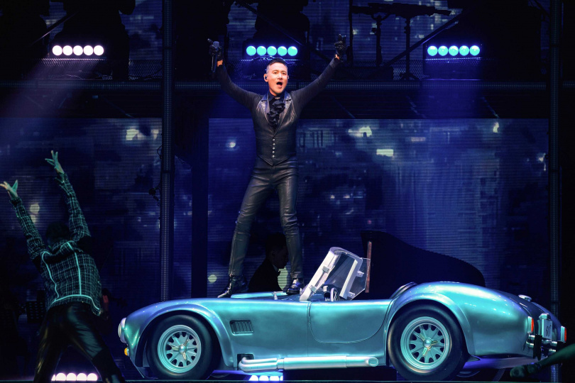 張學友在小巨蛋載歌載舞，掀起全場尖叫聲。（圖／JDS提供）