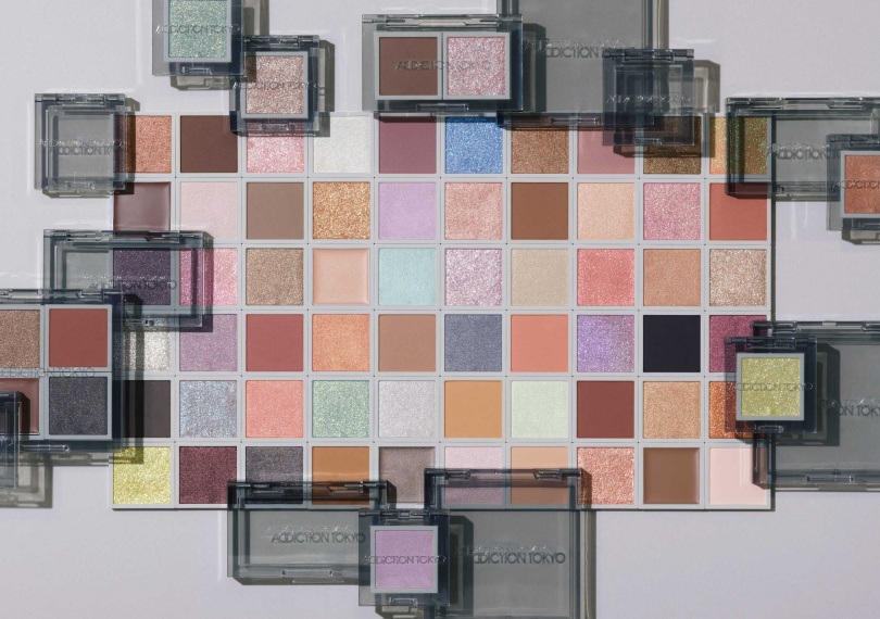 ADDICTION 絢癮無邊際眼采（霧面／珠光／鑽石光等五質地 各1g / 640元）（圖／品牌提供）