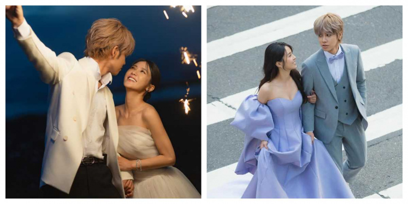 鼓鼓手持仙女棒親吻大元，甜蜜瞬間首度公開。