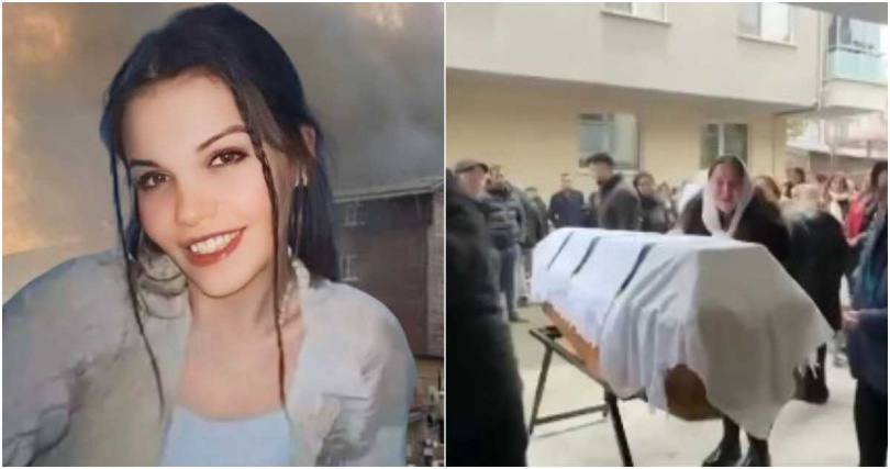 一名25歲飯店女員工沙欣受困火場時，向父親撥打視訊電話做最後告別後，隨即從12層樓高縱身而下不幸身亡。（圖／擷取自X）