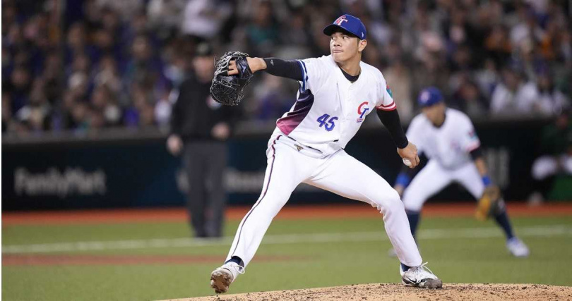 19歲小將林維恩上場飆出3Ｋ。（圖／大會提供）