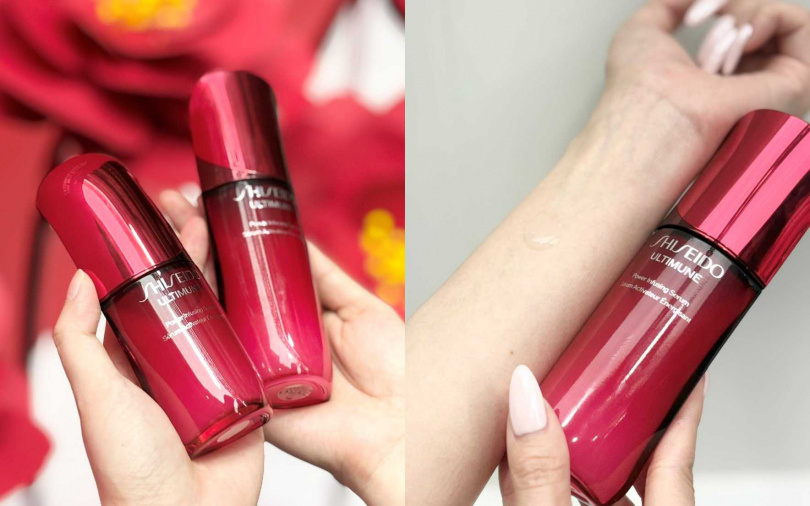 資生堂紅妍山茶花修護精華30ml/3,100元、50ml/4,350元、75ml/5,600元(圖/吳雅鈴攝)