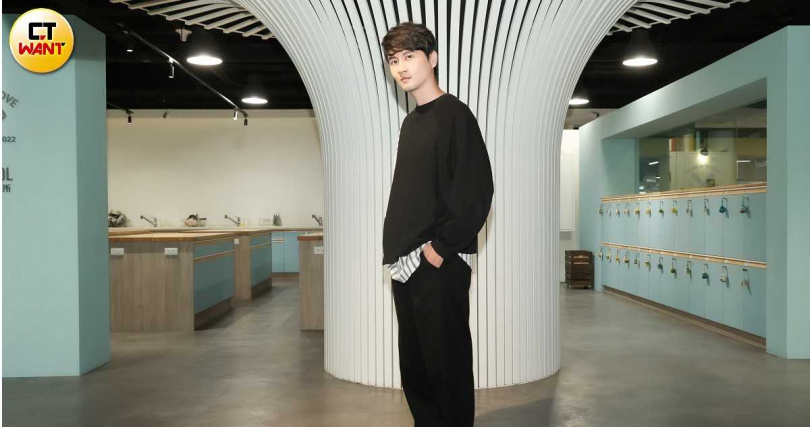 張捷首次在專業的醫療棚拍戲。（圖／林士傑攝）