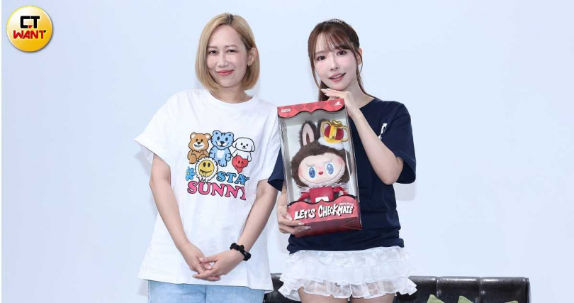 瑪菲司力挺三上悠亞響應公益，送上珍藏的限量款Labubu KING。（圖／楊澍攝）