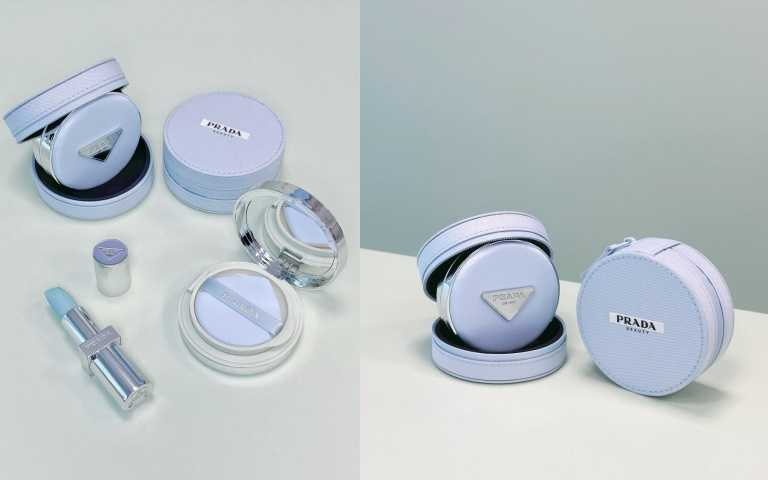 2026/1/1正式上市後，活動同步延續，凡購買莫測藍尼龍氣墊粉餅或補充蕊芯任兩品項，單筆消費滿5,000元，即可獲贈「PRADA莫測藍或時髦黑精品尼龍氣墊收納包」乙個，將PRADA時裝語彙從妝容延伸至日常隨身配件。（圖／品牌提供）