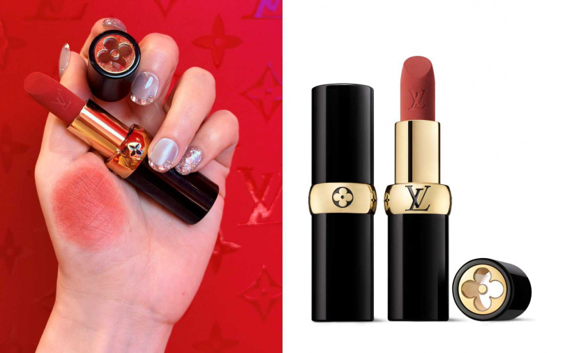 LV Rouge唇膏的#203乾燥玫瑰色,是第一名的熱賣色。(圖/吳雅鈴攝、品牌提供)