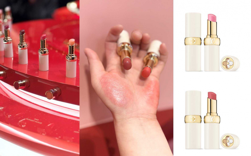 LV Baume潤唇膏#020、#030可以實現天生美唇般的自然好氣色。(圖/吳雅鈴攝、品牌提供)
