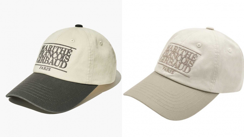 車銀優同款：MARITHÉ FRANÇOIS GIRBAUD經典LOGO雙色拼接棒球帽／1,690元（圖／品牌提供）