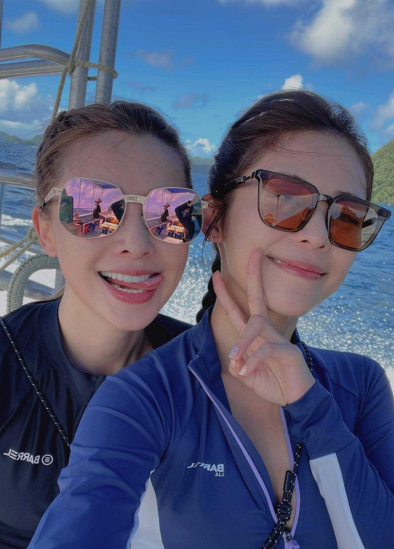 吳婉君（左）與林萱瑜是好友。（圖／林萱瑜臉書）