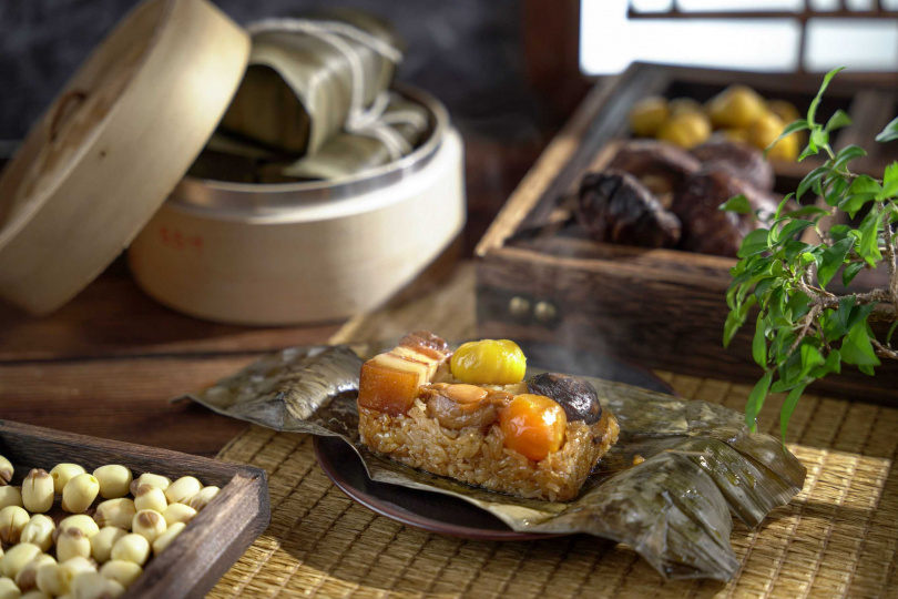 君品酒店「XO醬海味粽」。（398元／顆，圖／君品酒店提供）