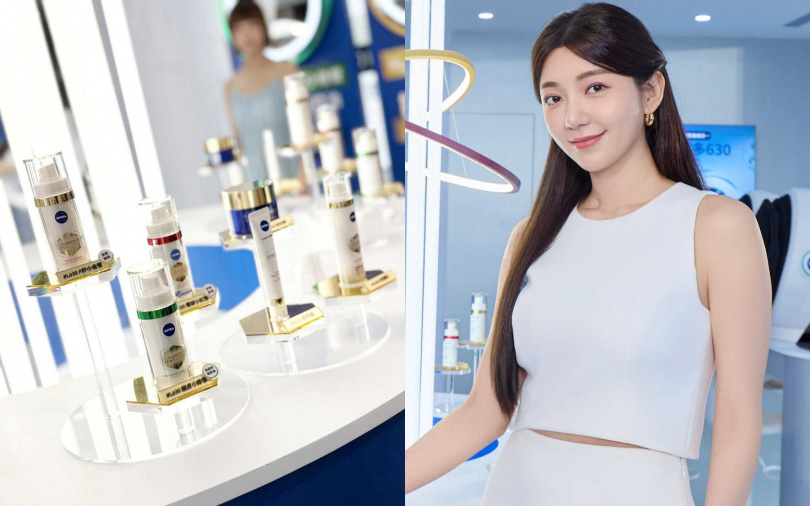 妮維雅這系列有了郭雪芙的愛用證言加持，絕對會成為開架美白霸主吧！（圖／吳雅鈴攝、品牌提供）