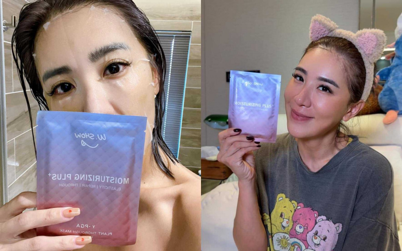 可說是最佳代言人的小禎，對W.SHOW的全效保濕面膜可是真心愛用，時常在IG上分享她的敷臉實況。（圖／品牌提供、取自小禎IG）